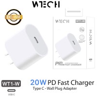 WTECH WT1-W 20W PD Fast Charger Wall Charger - Adapter Wall Plug