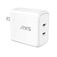 AXS 65W PROCharge Dual Port PD Compact Wall Charger