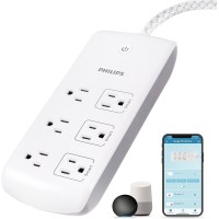 Philips 6-Outlet 4ft Wi-Fi Power Strip with Surge Protection