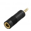 3.5mm M to 6.35mm 1/4" F Jack Stereo Audio Adapter