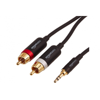3.5mm to 2 RCA Male to Male Aux Audio Cable Cord