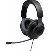 JBL Quantum 100 Wired Over-Ear Gaming Headset with Detachable Mic and 3.5mm Audio Cable - Black