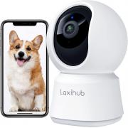 Laxihub 2K Security Camera Indoor P2T, 3MP Home Indoor Pan Tilt Camera , Home Indoor Security Camera with Phone App