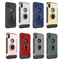 iPhone XR 360 Rotating Ring Stand with Metal Plate Case