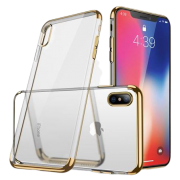iPhone XS Max Clear with Color Trim Case