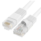 Network Ethernet Cables Cat5e from 1 ft to 100 ft White Cables