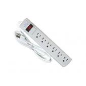 Power Strip-6 Outlet- 4Ft Cord