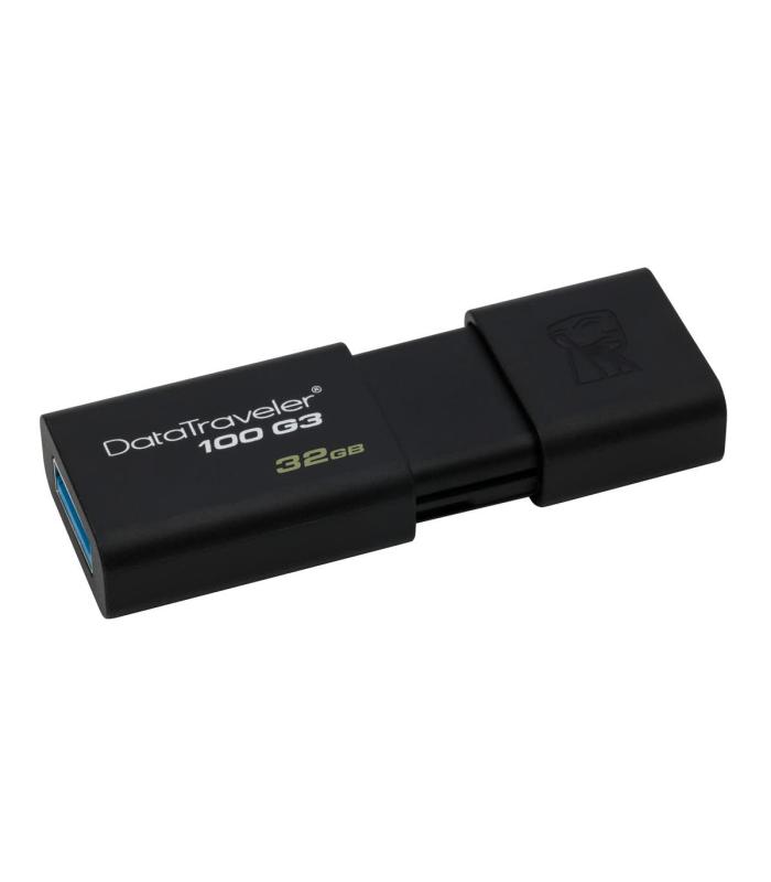 Kingston Digital 32GB 100 G3 USB 3.0 DataTraveler, Black (DT100G3/32GB)