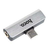 HOCO LS26 Type-C 2-in-1 Audio Converter (Silver)