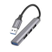 HOCO. Hub 4 USB Ports (USB to USB3.0+USB2.0*3) for Data Transfer