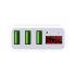 HOCO C15 3.4A 3-Port USB Wall Fast Charging Charger US Plug Power LED Display