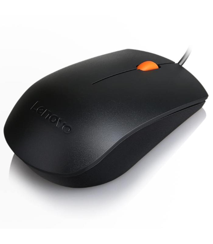 Lenovo Wired USB Mouse - Black, New