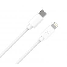Axessorize PROCharge USB-C to Lightning Cable White (1.2)