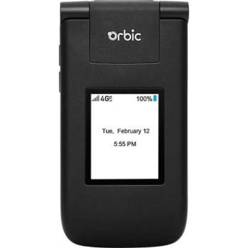 Orbic Journey V Verizon Prepaid 4g LTE Flip Phone - Black (Unlocked)
