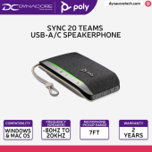 Poly Sync 20 Personal USB-C Cable Smart Speakerphone Grey Brand: Plantronics - NEW
