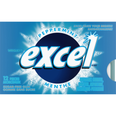 Excel Peppermint Sugarfree Gum, 12 Pieces