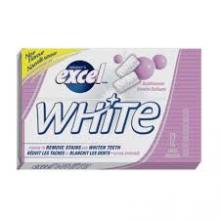 EXCEL White, Bubblemint Flavoured Sugar Free Chewing Gum, 12 Pieces