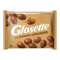 GLOSETTE Almonds, Chocolate Covered Candy, 42g