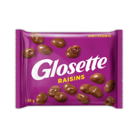 GLOSETTE Chocolatey Coated Raisins Candy, 50g bag