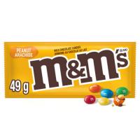 M&M'S, Peanut Milk Chocolate Candies, Bag, 49g