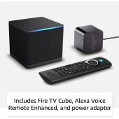 Amazon Fire TV Cube (newest model), Hands-free streaming device with Alexa, Wi-Fi 6E, 4K Ultra HD
