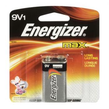 Energizer Max 9V Alkaline Battery