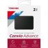 Toshiba Canvio Advance 2TB USB 3.1 (Gen 1 Type-A) 2.5" Portable External Hard Drive - Black