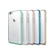 iPhone 7/8 Clear Hybrid Case with Color Ridge