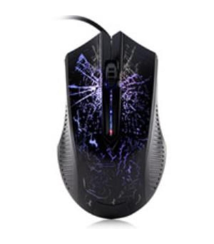 3-Button Colorful Backlight 1600DPI Optical USB Wired Gaming Mouse